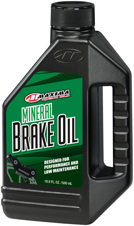 Maxima Hydraulic Mineral Brake Oil Recommended For SRAM Mineral Oil Disc Brakes 16oz Green