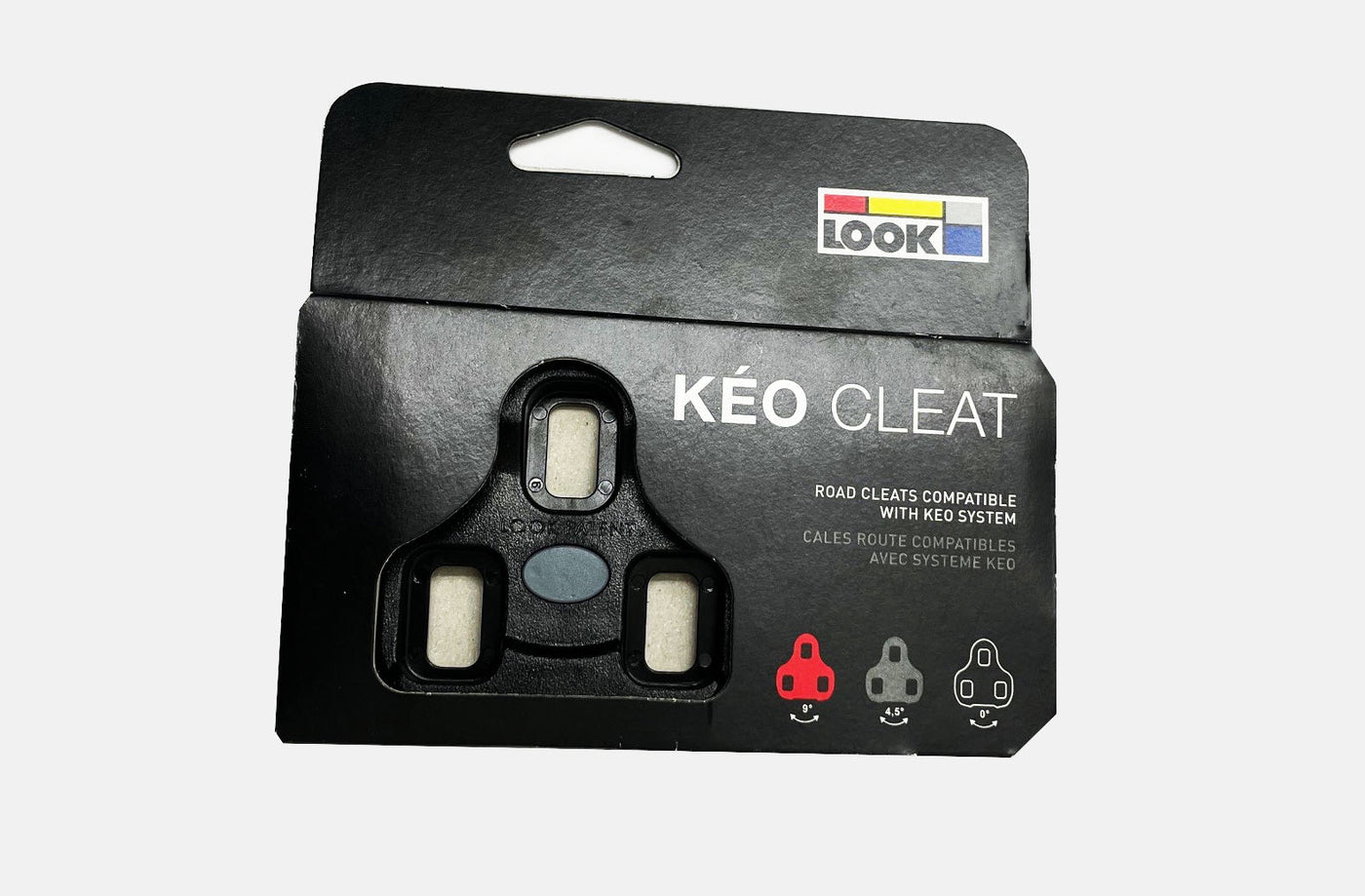 Look Keo Pedal Replacement Cleat Set Black 0 Degrees Float w Mounting Hardware