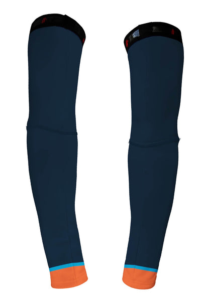 ULTIMATE SPORTS TEAM CYCLING THERMAL ARM WARMER BLUE / ORANGE