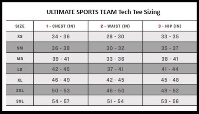 ULTIMATE SPORTS TEAM TECH TEE, LONG-SLEEVE, BLUE/ORANGE 25-26