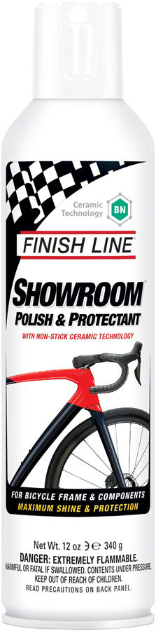 Finish Line Showroom Bicycle Polish and Protectant w/ Ceramic Technology  12oz Aerosol
