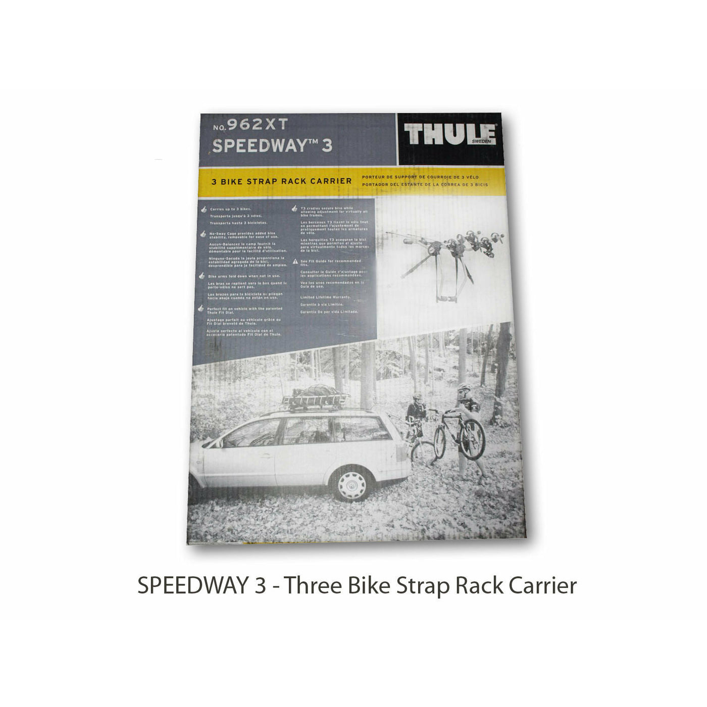 Thule Speedway 3 Trunk Rack 3  Bicycle Rack Carrier 962XT
