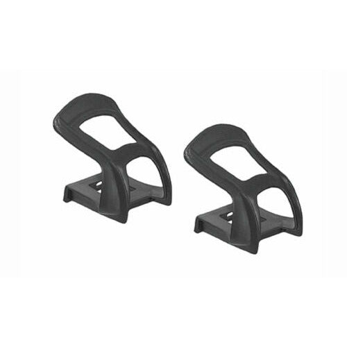 Wellgo Strapless Bicycle Half Clip Strapless Toe Clips Black