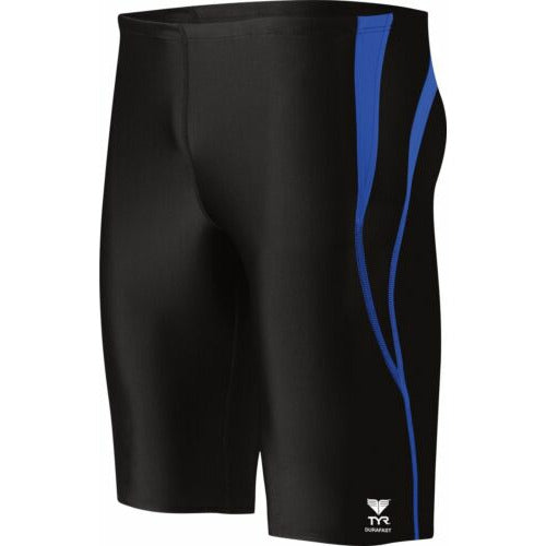 TYR Alliance Splice Jammer Swimming Shorts Black / Blue Swim Trunks Size XL 36