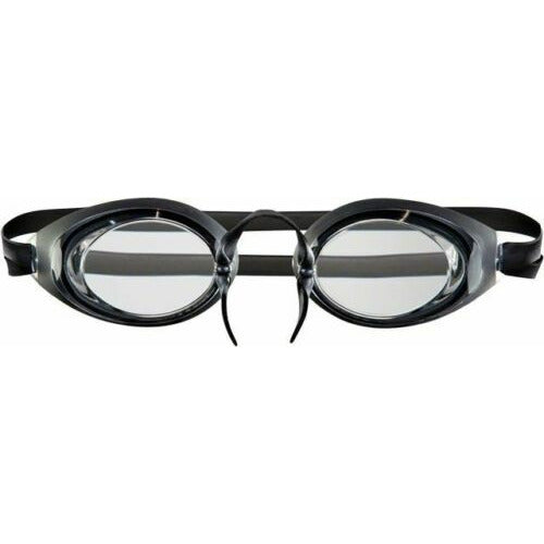 TYR Swedish Lo Pro Swim Goggles Black Smoke Lens UV Anti-Fog Lens Swimming OS Lo
