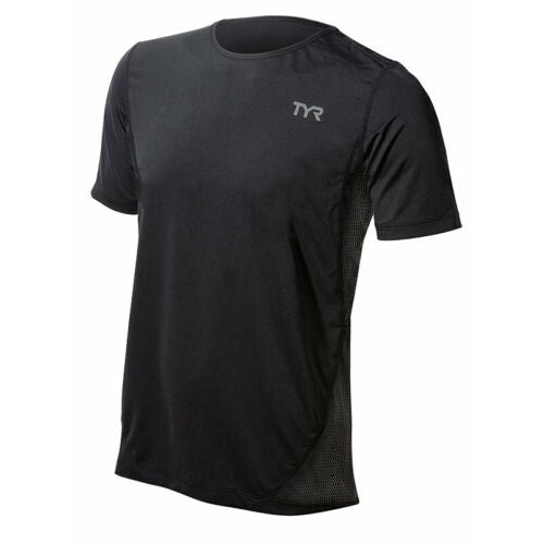 TYR All Elements Running Tee Shirt Loose Fit Run / Jogging T Shirt Medium Black