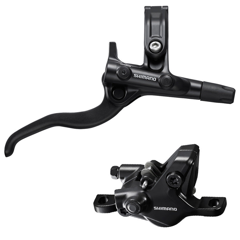 Shimano Deore BL-M4100/BR-MT410 Disc Brake and Lever - Rear, Hydraulic, Resin Pads, Gray