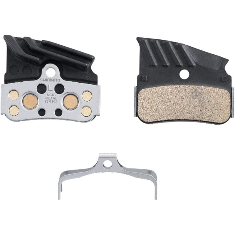 Shimano N04C Metal Disc Brake Pads w Fin & Spring XTR M9120 XT M8120 SLX M7120 Pad Set