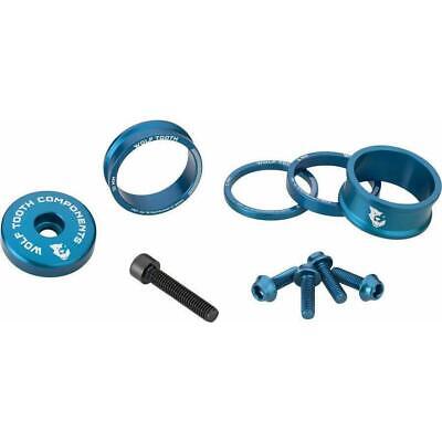 Wolf Tooth Bling Kit Headset Spacer Kit 3 5 10 15mm BLUE