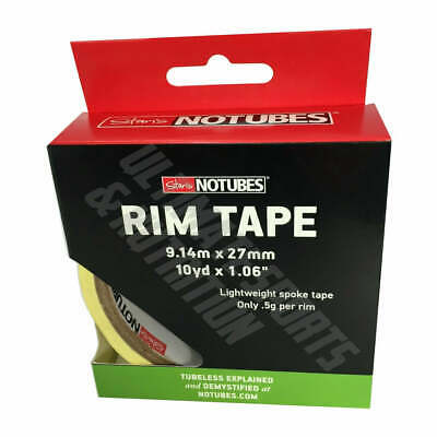 Stan's NoTubes Roll 27mm x 10 yd Tape Stans Yellow 27 mm No Tubes Rim Tape