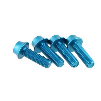 Wolf Tooth Components Aluminum Water Bottle Cage Bolts 4 pack Bolt Set - Blue