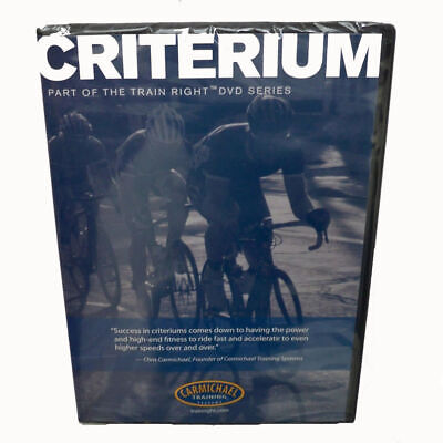 Carmichael Training System CTS Criterium DVD Part of Train Right DVD Series