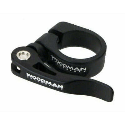 Woodman Deathgrip QR Seat Clamp 34.9mm Quick Release Seat Post Collar Black 34.9