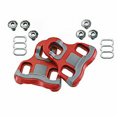 Xpedo Thrust 7 Cleat Set w  6 Degree Float Use With Xpedo or Keo Road Pedals Red
