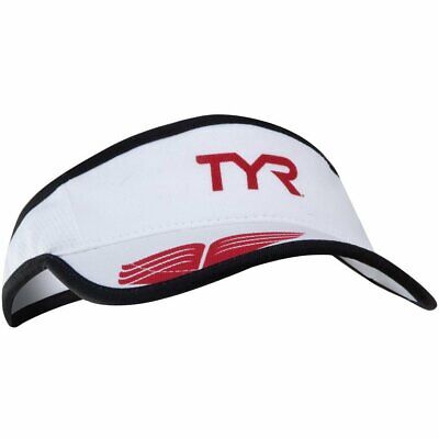 TYR Running Visor Logo Black One Size Fits All Run Gear Hat