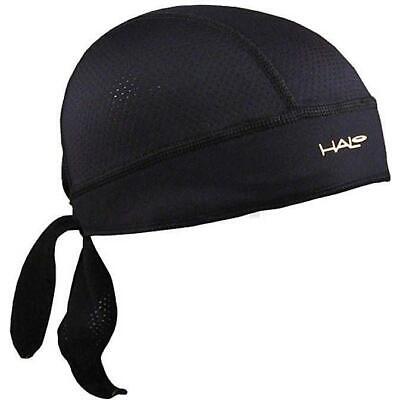 Halo Protex Headband Sweatband Running Cycling Do Rag Black Sweat Block Bandana