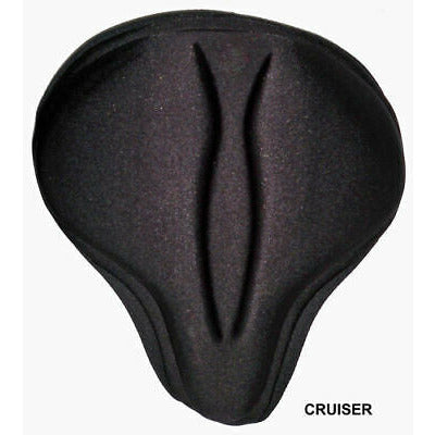 Bicycle Gel Seat Cover Cruiser Saddle Cover Black Lycra