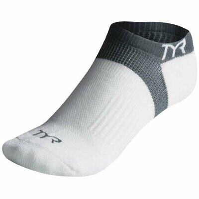 TYR All Elements Training Sock Cycling Running Jogging Socks White L/XL