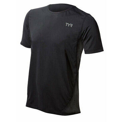 TYR All Elements Running Tee Shirt Loose Fit Run / Jogging T Shirt XL Black XLG