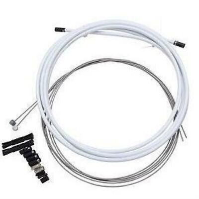 SRAM MTB Brake Cable System 1.5mm Cable 5mm Casing Ferrules Front Rear Kit White