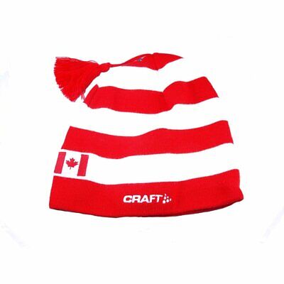 Craft Cross Country Hat Canada Red and White Striped X-Country Hat Small Medium