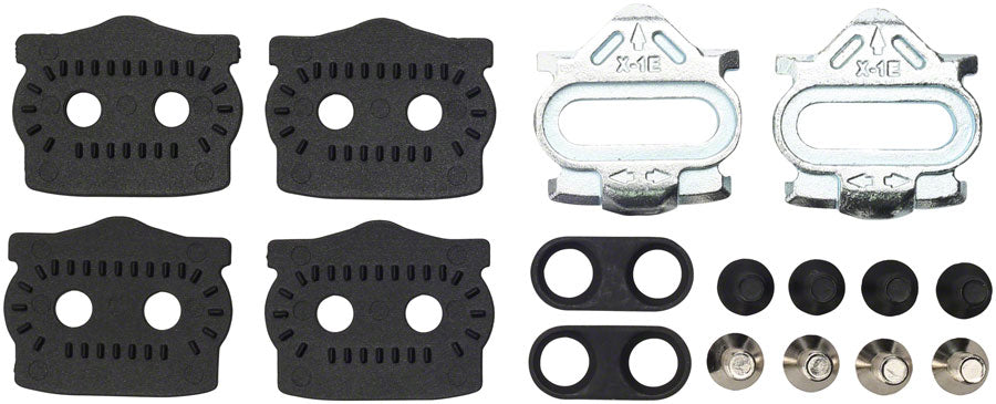 HT Pedal X1-E Clipless Pedal Cleat Set & Mounting Hardware 4 Degree Float Cleats