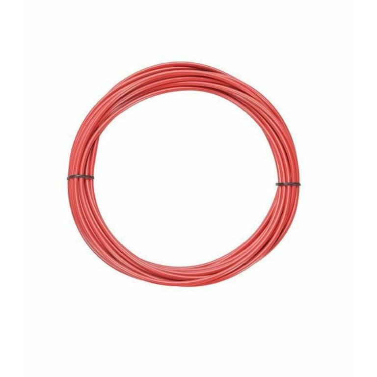 Jagwire Lined Bicycle Brake Cable Housing Casing Red 25' Roll 5mm with End Caps