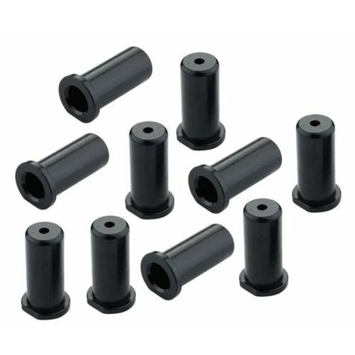 Jagwire 5mm Alloy Cable Housing Stop Adapter Brake Hose Guide Convert Black 10pk
