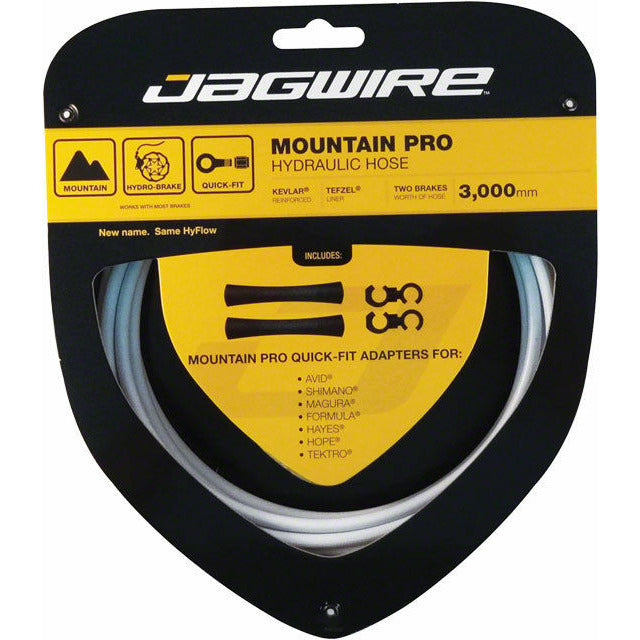Jagwire Disc Brake Hydraulic Hose HyFlow Mountain Pro 3000mm Front Rear White