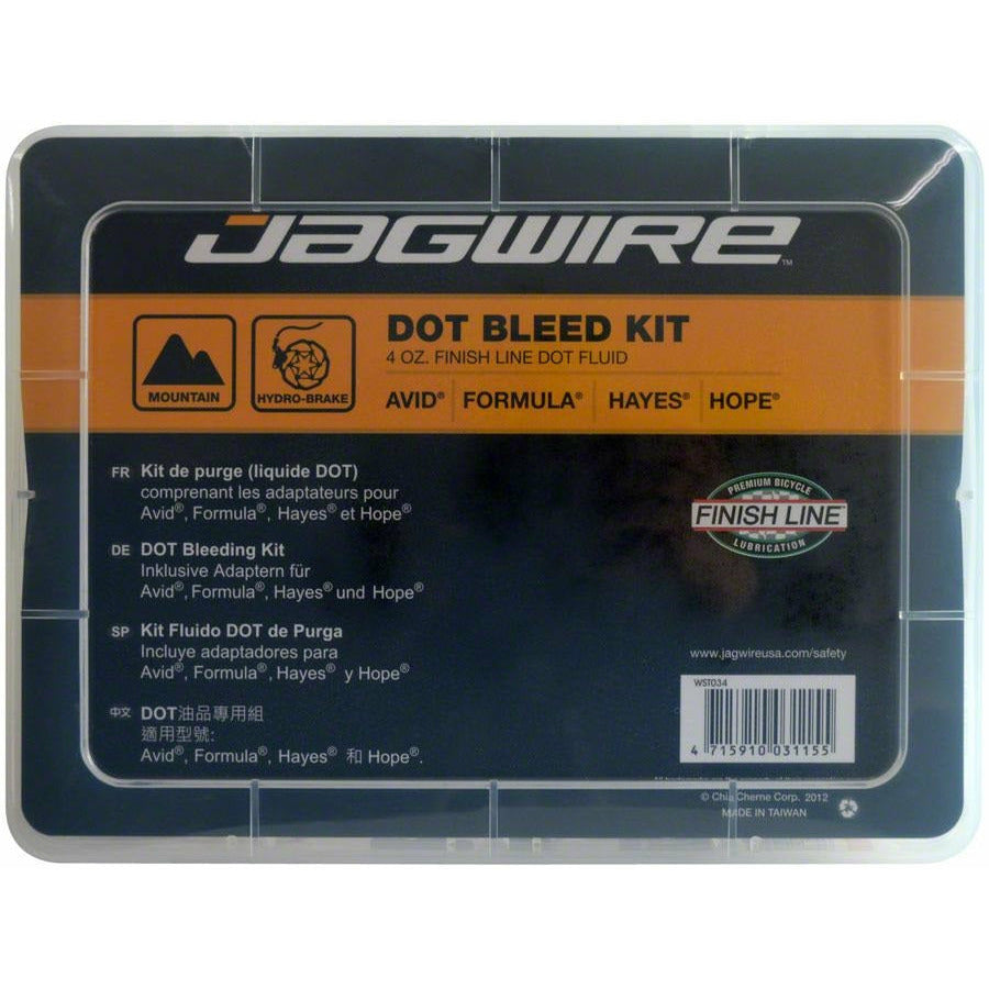 Jagwire Hydraulic Disc Brake DOT Fluid Bleed Kit for AVID Hayes Formula Hope