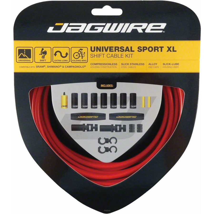 Jagwire Universal Sport Shift XL Kit Red 4.0mm Cable Casing System Housing Kit