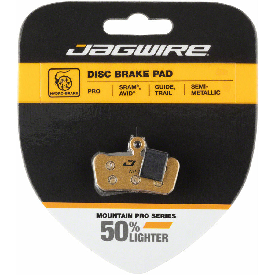 Jagwire Mountain Pro Alloy Backed Semi-Metallic Disc Brake Pads for SRAM Guide RSC RS R Avid Trail