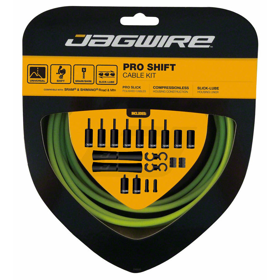 Jagwire Pro Shift Kit Road Mountain fits SRAM Shimano Shifters Derailleur Green