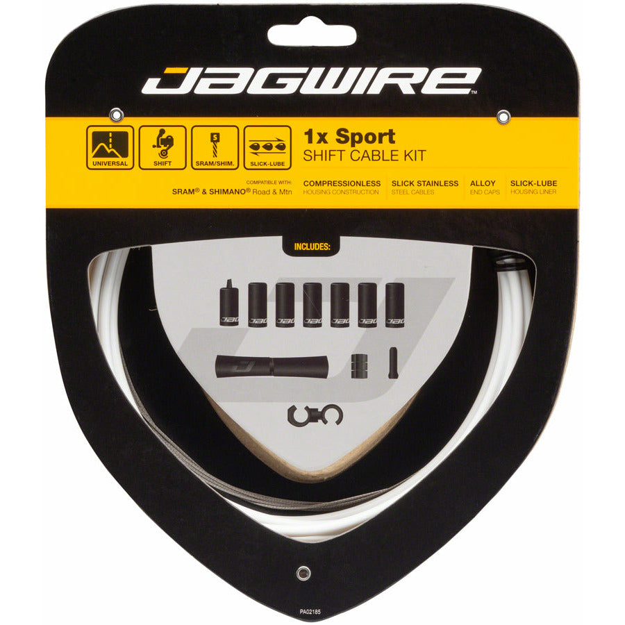 Jagwire 1x Sport Sealed Shift Cable Kit SRAM/Shimano White