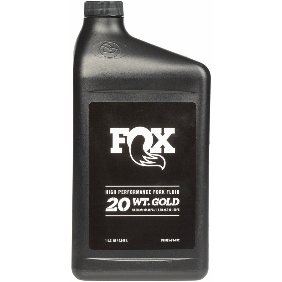Genuine FOX 20 Weight Gold Bath Oil Fork Fluid - 32oz # 025-03-072 20 wt.