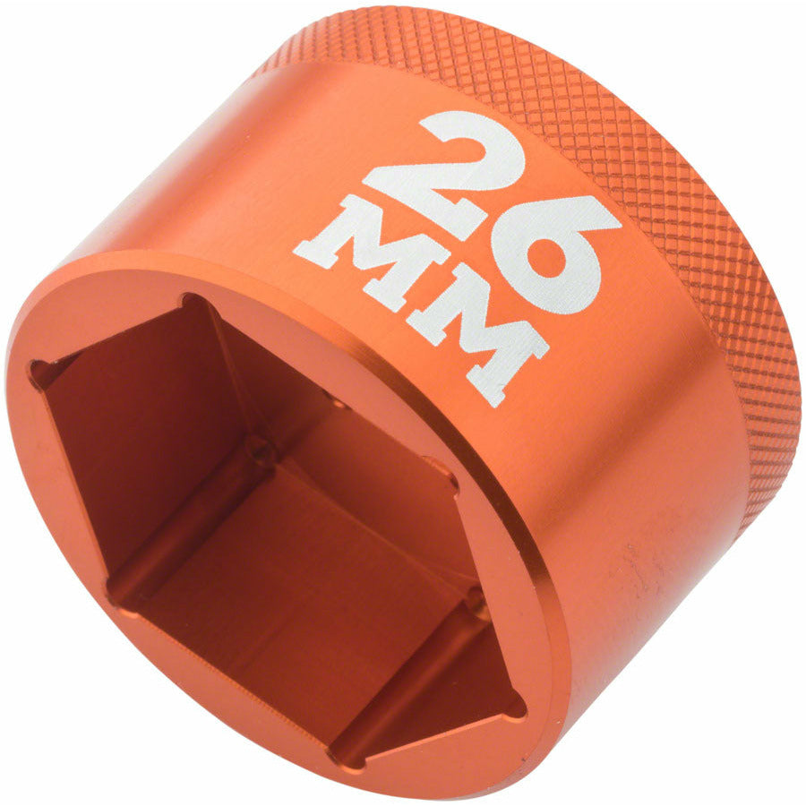 Fox Shox Flush Ground Top Cap Socket Tool for Fox Fork Caps 26mm Orange