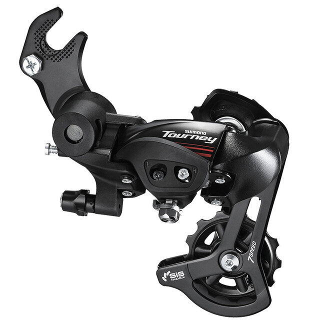 Shimano Tourney RD-A070 Rear Derailleur - 7 Speed, Short Cage, Black, Dropout Claw Hanger