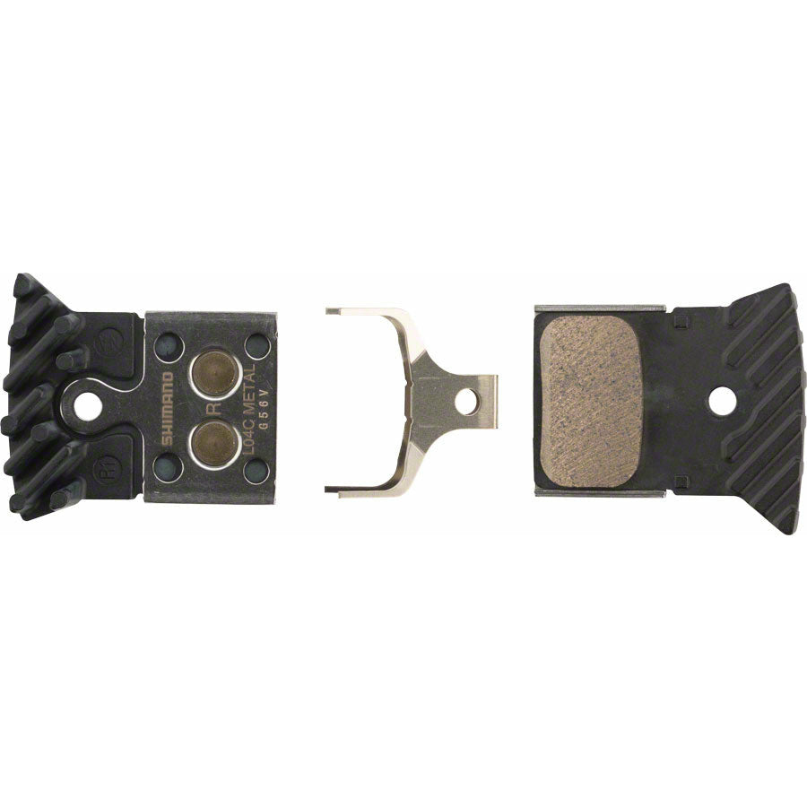 Shimano L04C Metal Disc Brake Pads with Fin for Flat Mount BR-RS805, BR- RS505 Road Disc Calipers