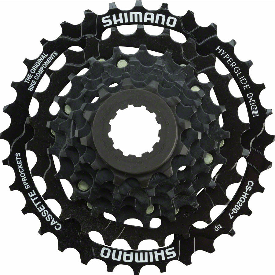 Shimano Tourney CS-HG200 Cassette - 9 Speed, 11-34t, Black - The Bike Shop