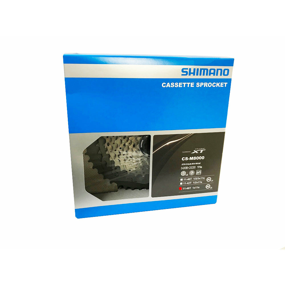 Shimano Deore XT CS-M8000 Cassette 11 Speed 11-46t M8000 11 Spd 11-46