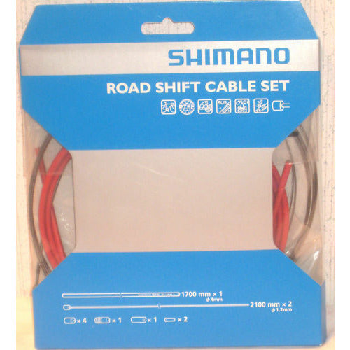Shimano Road Shift Cable and Housing Set Road Red