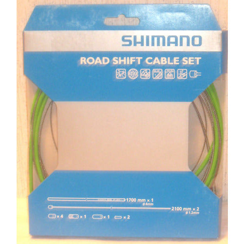 Shimano Road Shift Cable and Housing Set Road Green