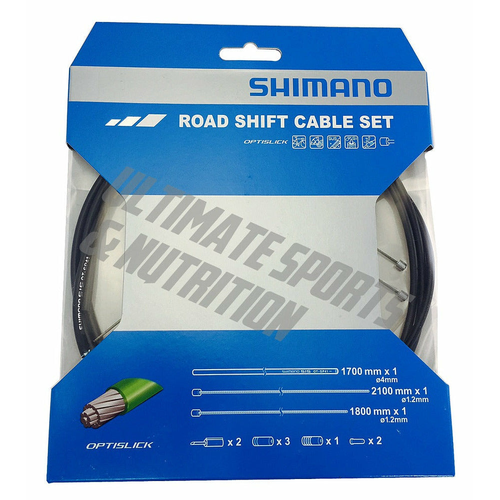 Shimano OptiSlick Road Shift Cable Set Derailleur Cables Housing Y60198010 Black