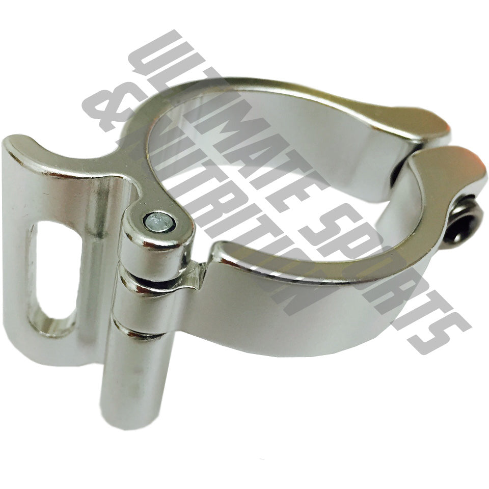 Braze-On Front Derailleur Clamp Band Adapter 34.9mm Frame Silver 34.9 Braze on