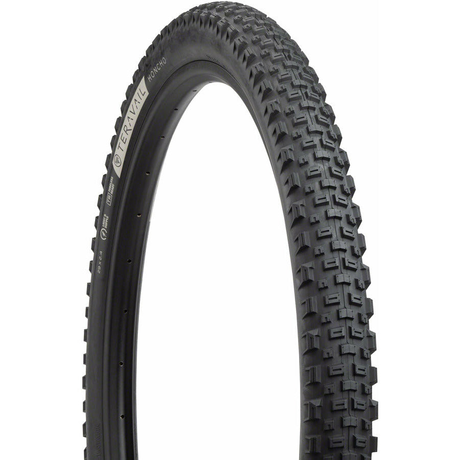Teravail Honcho 29" Tubeless Mountain Bike Tire 29 x 2.4 w Durable Casing & Folding Bead Black