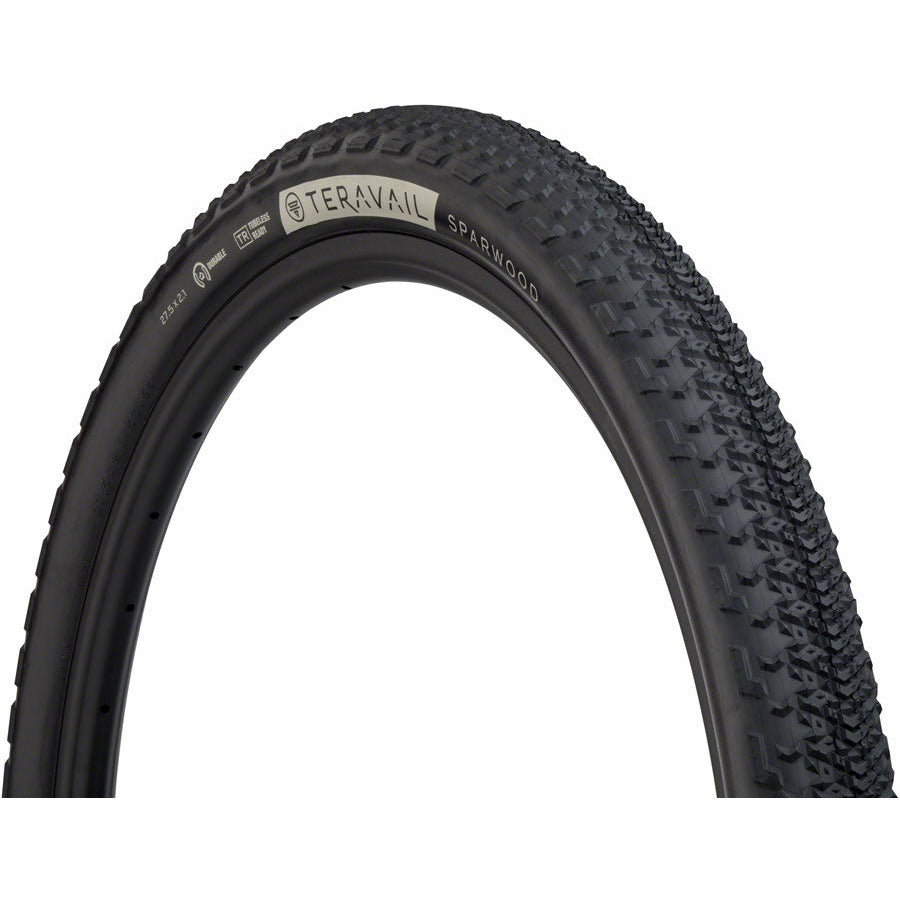 Teravail Sparwood Gravel Mountain Tire 27.5 x 2.1 Tubeless w/ Durable Casing Black