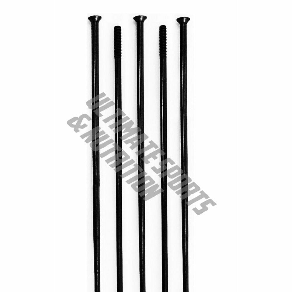 5pk DT Swiss Competition Straight Pull Nail Head Spoke 301mm Double Butted Black