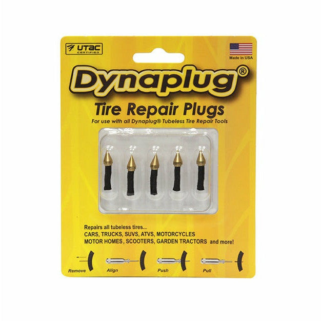 DynaPlug Tubeless Tire Replacement Plug Set for Repair of Bicycle Tires 5 pack