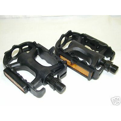 Bicycle Pedals for Road BMX Mountain Bike 1/2" Wellgo 972 Bike Pedal Resin Black